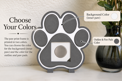 Paw Print Magnet Frame