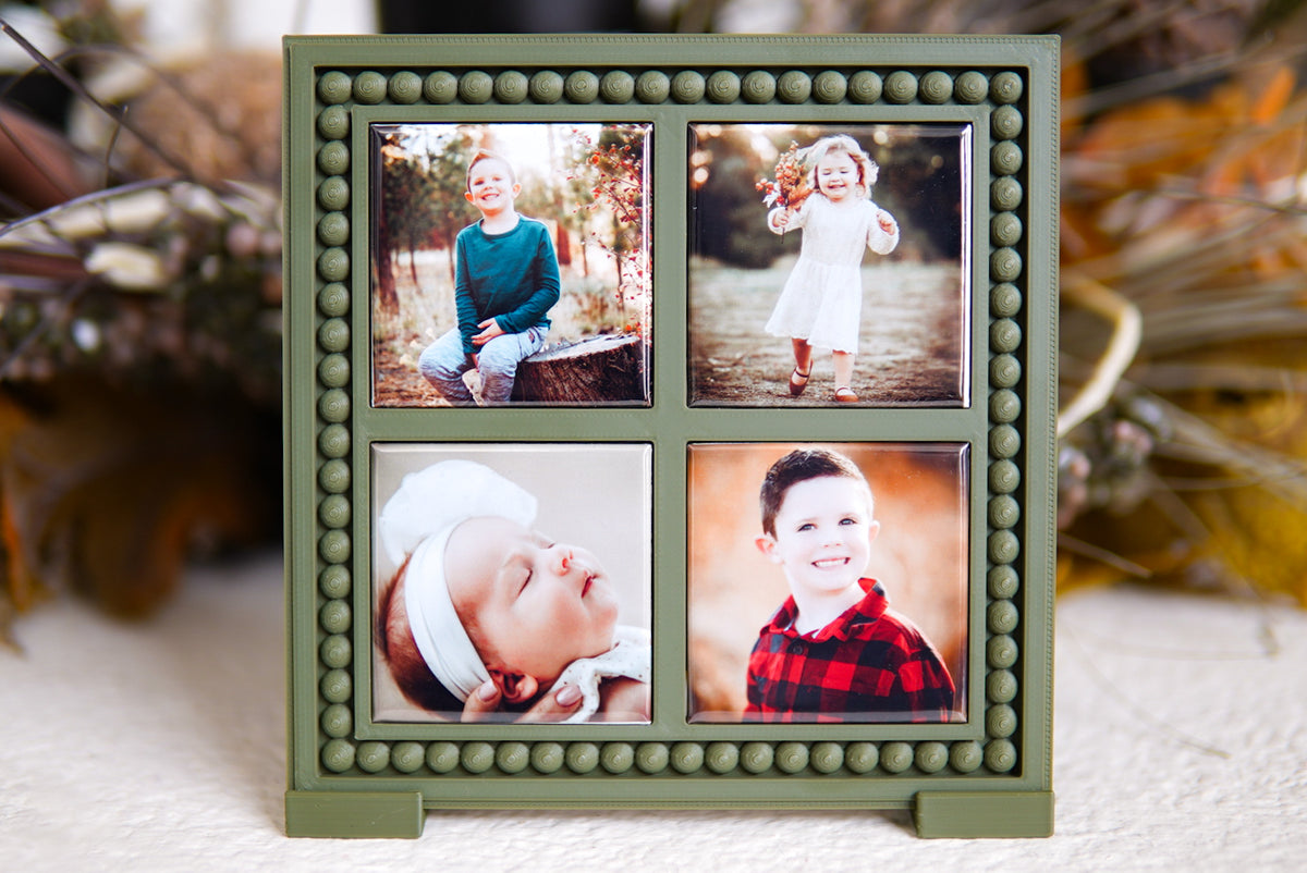 Boho Beaded Magnet Frame